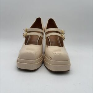 Circus by Sam Edelman Women's Cream Block Heel Shoes